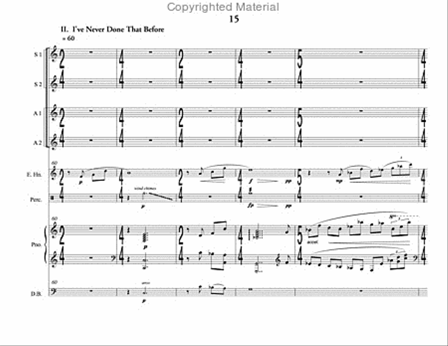 Song of Summer (choral score) SSAA scores gallery preview page 16