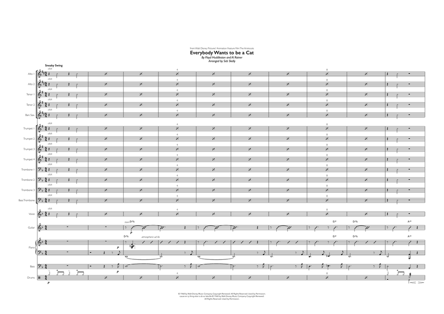 Ev'rybody Wants To Be A Cat Jazz Ensemble scores gallery preview page 1