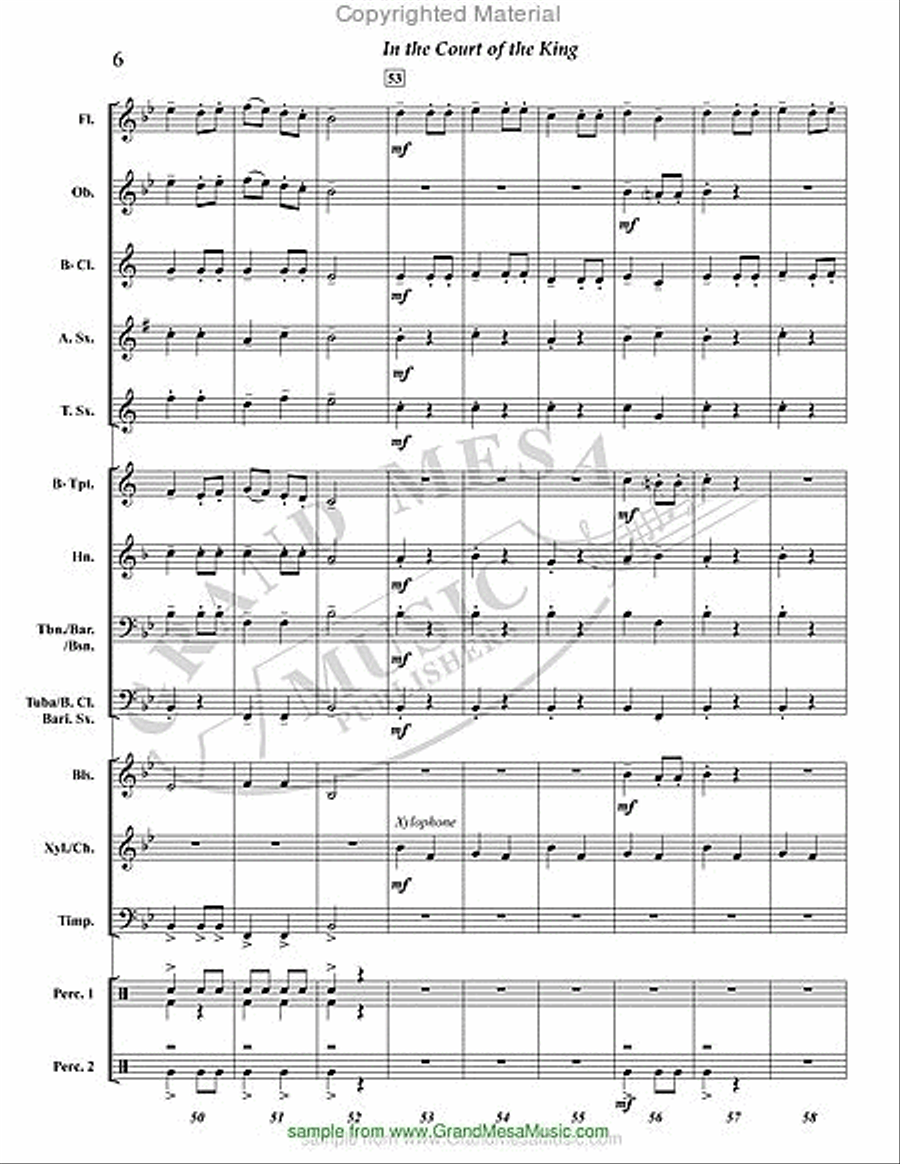 In the Court of the King In the Court of the King Concert Band scores gallery preview page 7