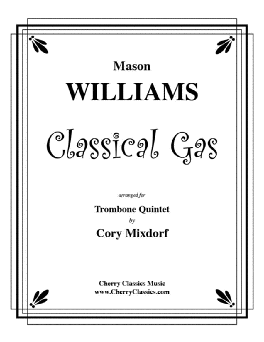 Classical Gas for Trombone Quintet Trombone scores gallery preview page 1