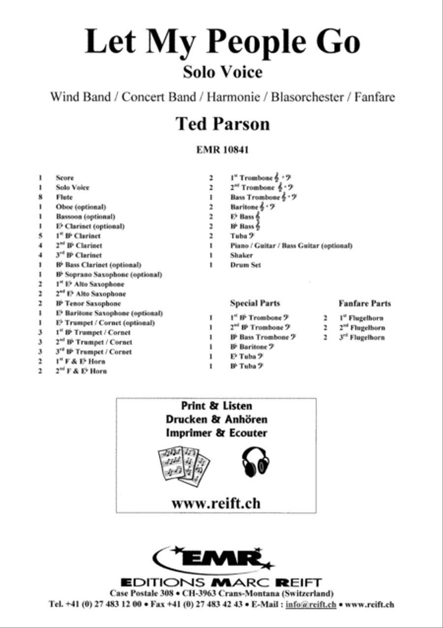 Let My People Go Concert Band scores gallery preview page 2