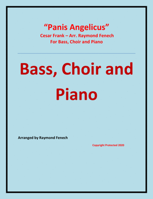 Book cover for Panis Angelicus - Bass (voice), Choir and Piano