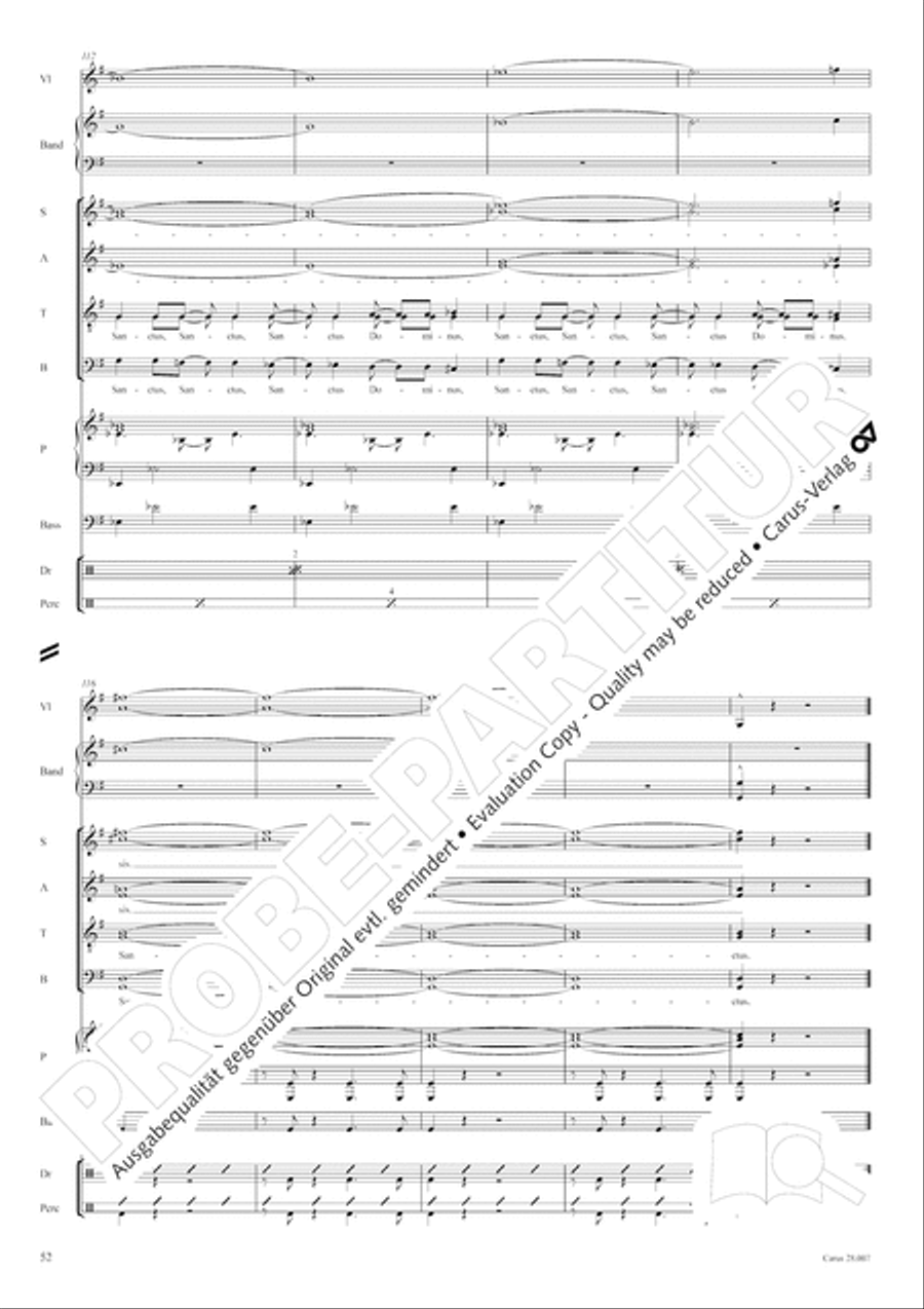 Missa latina 4-Part scores gallery preview page 53