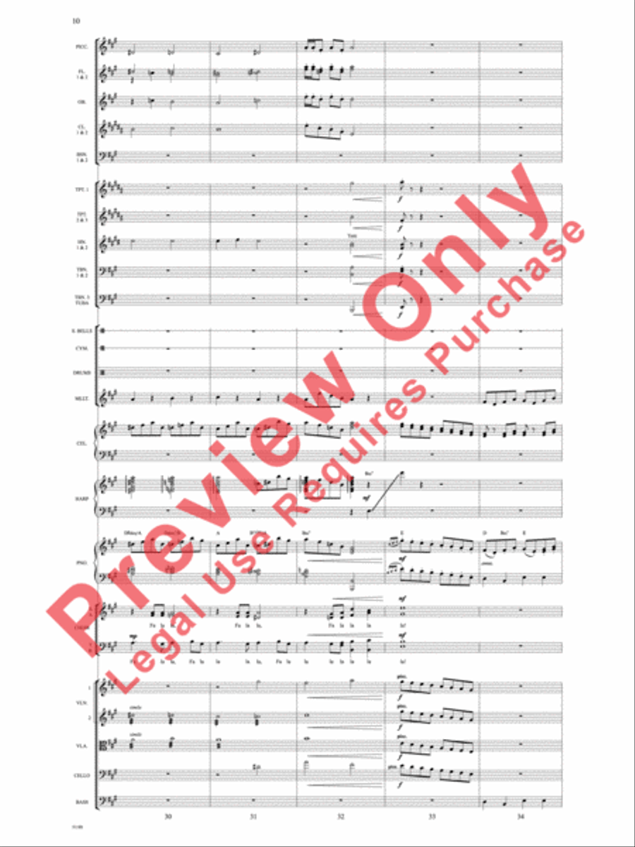 Theme from Elf Choir scores gallery preview page 11