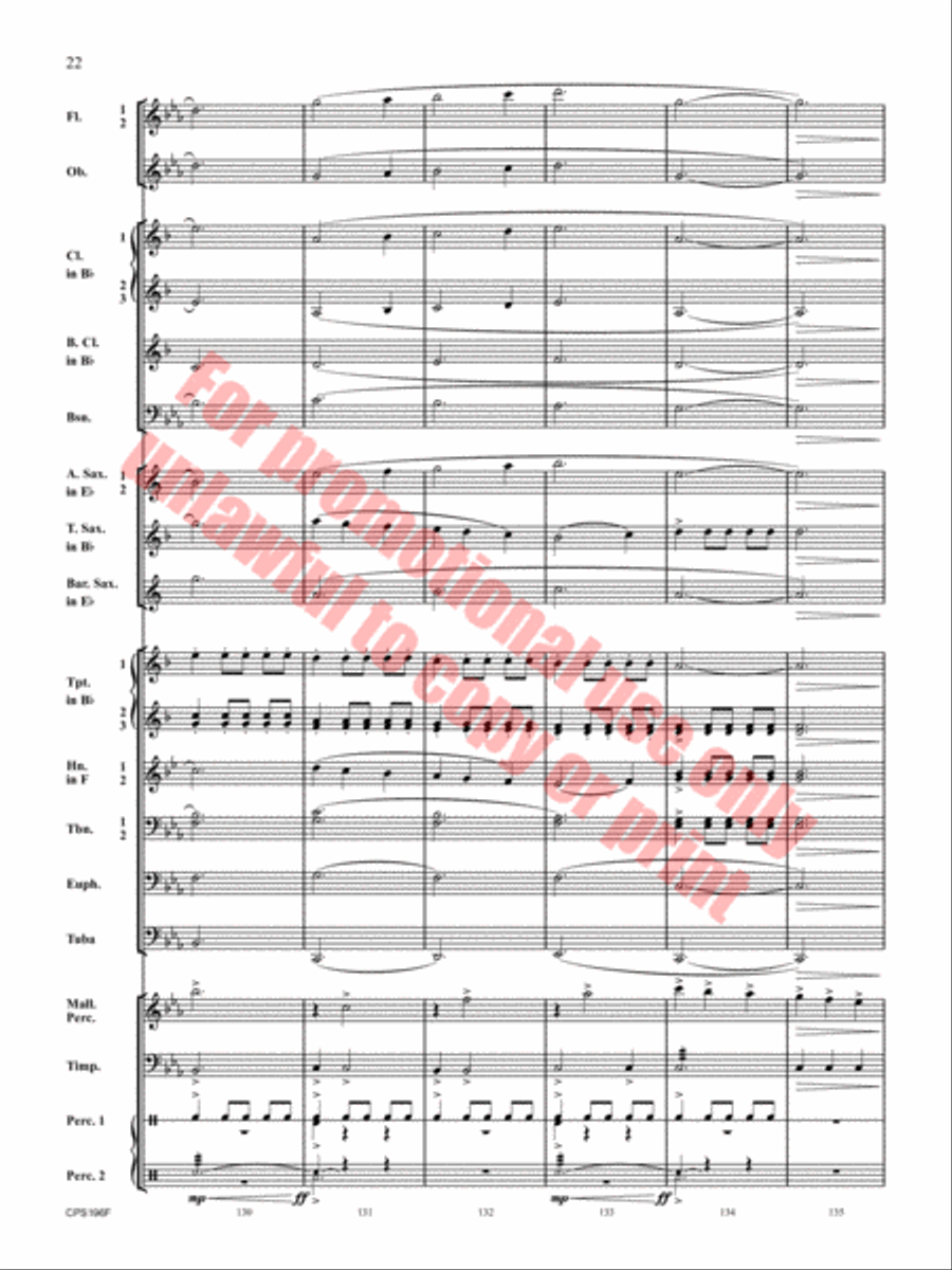 If I Could Fly Concert Band scores gallery preview page 23