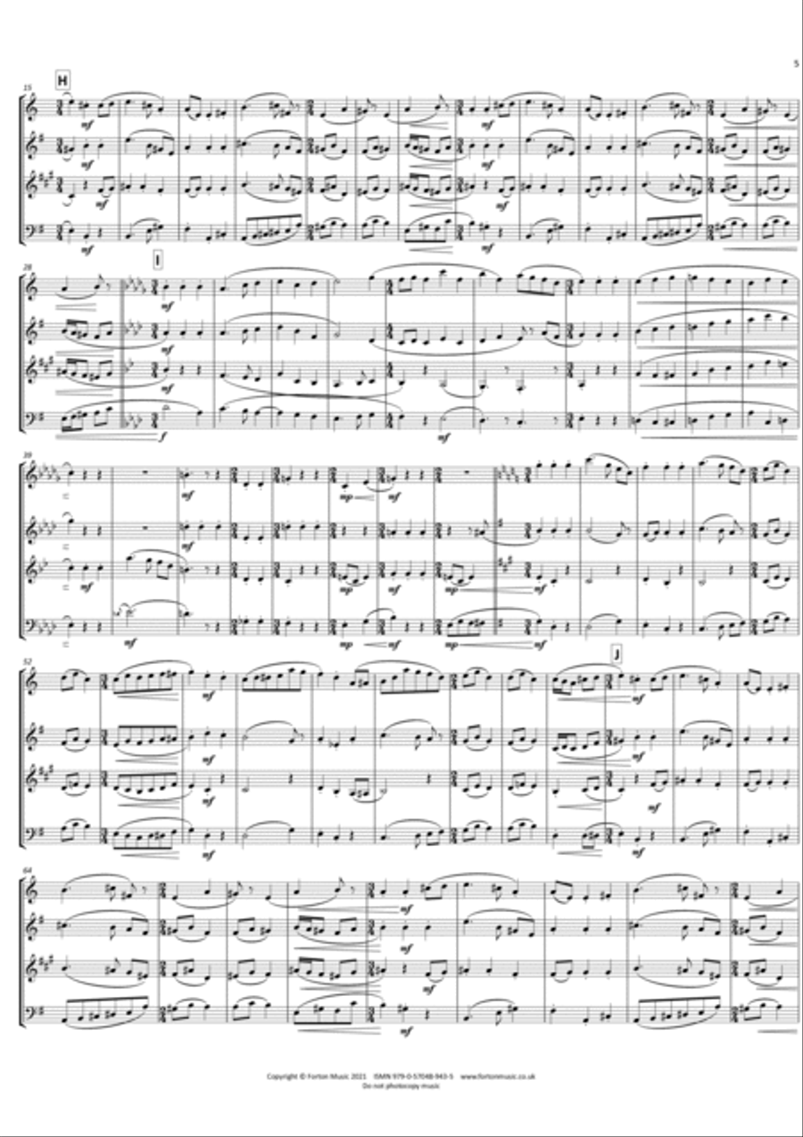 Five Madrigals Bassoon scores gallery preview page 5