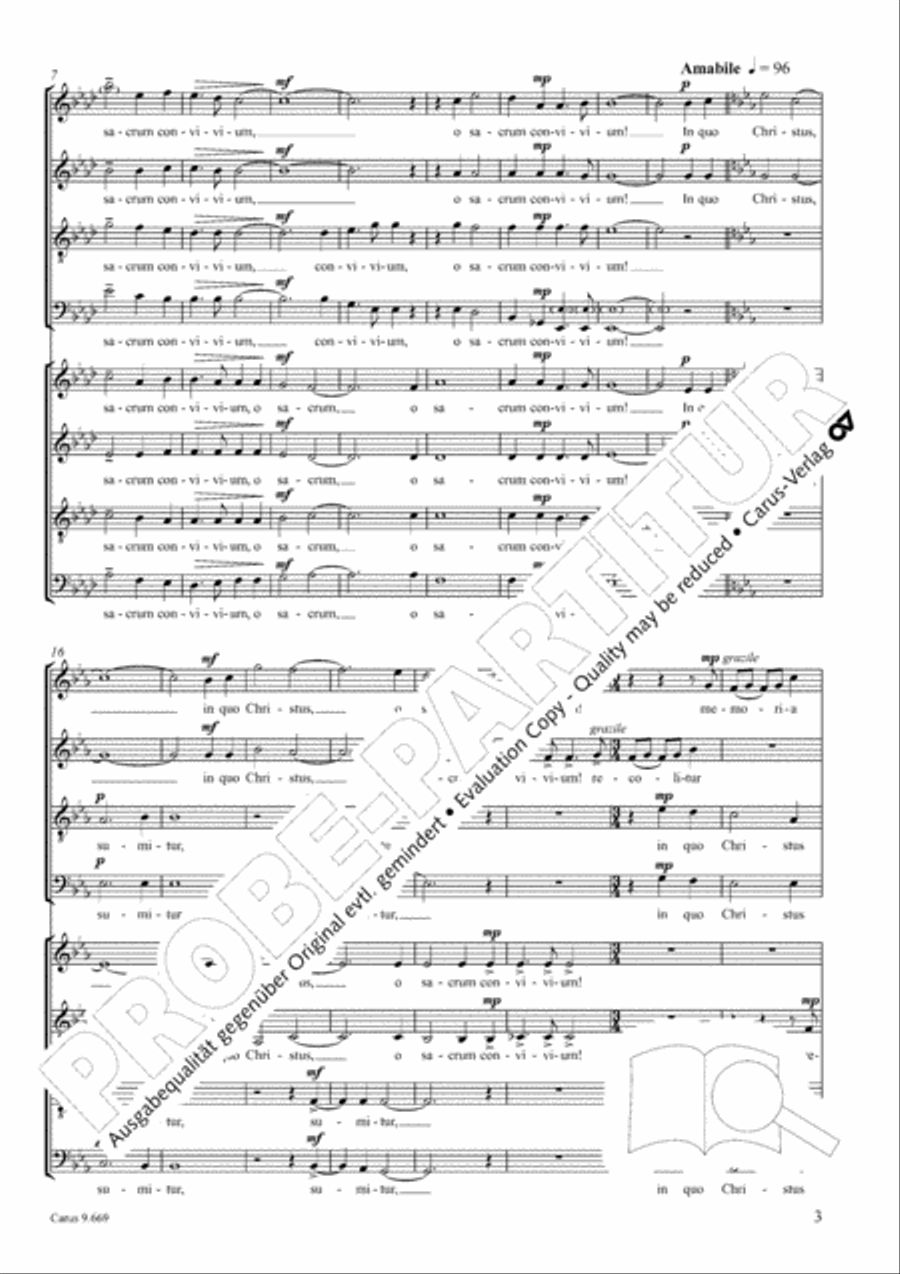 O sacrum convivium O sacrum convivium 4-Part scores gallery preview page 4