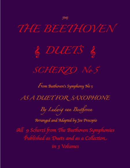 The Beethoven Duets For Saxophone Scherzo No. 5 image number null