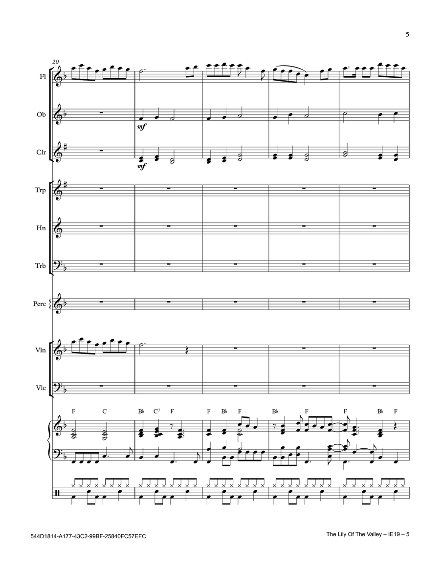 The Lily Of The Valley The Lily Of The Valley Full Orchestra scores gallery preview page 5
