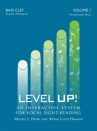 Book cover for Level Up - Volume 1: Bass Clef (Student Workbook)