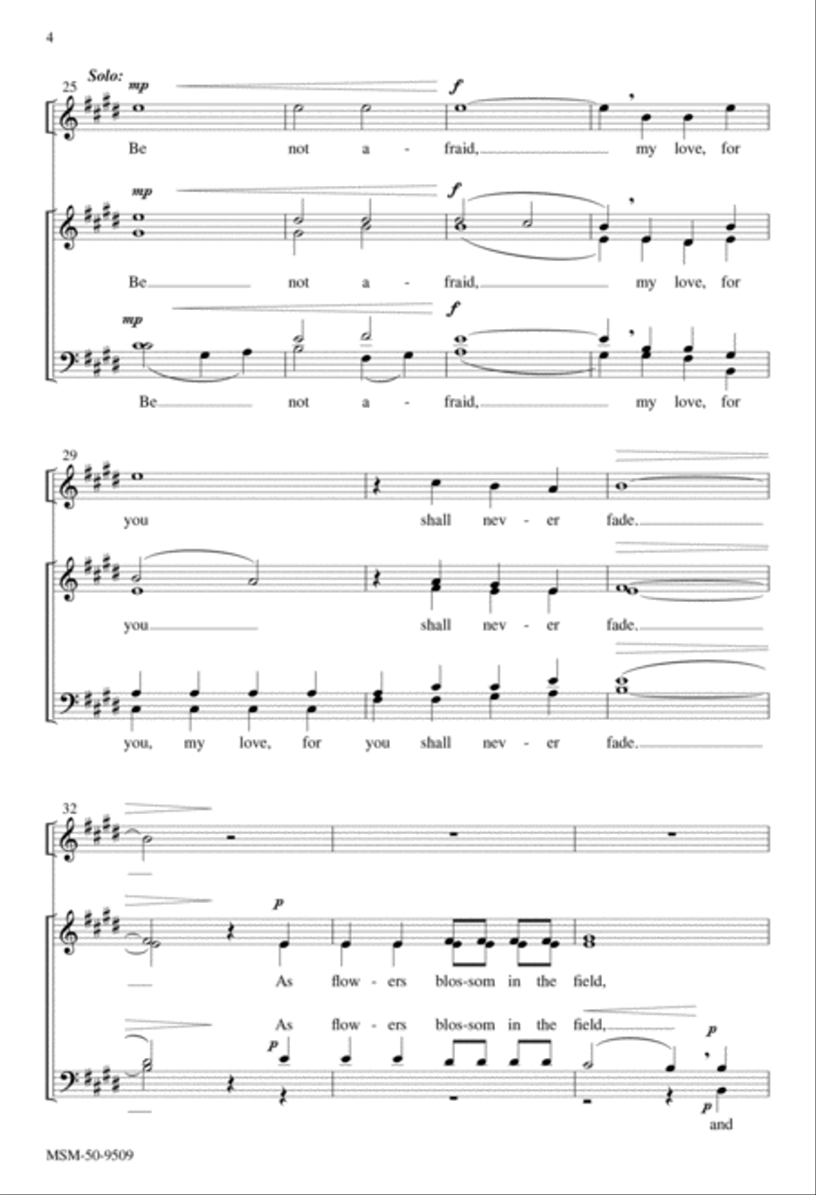 Where Peace Has Always Been 4-Part scores gallery preview page 4