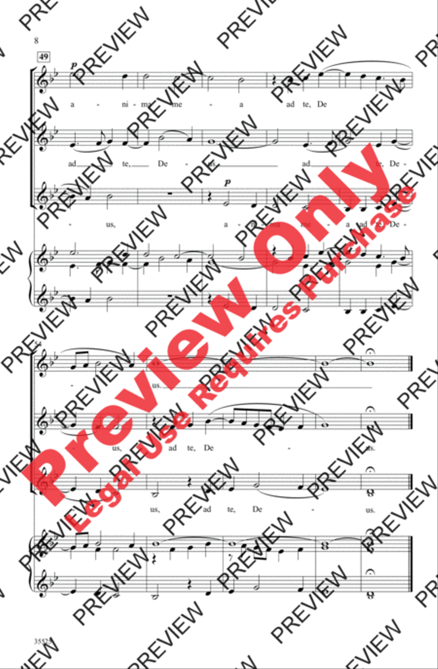 Sicut Cervus Sicut Cervus Women's Choir scores gallery preview page 8