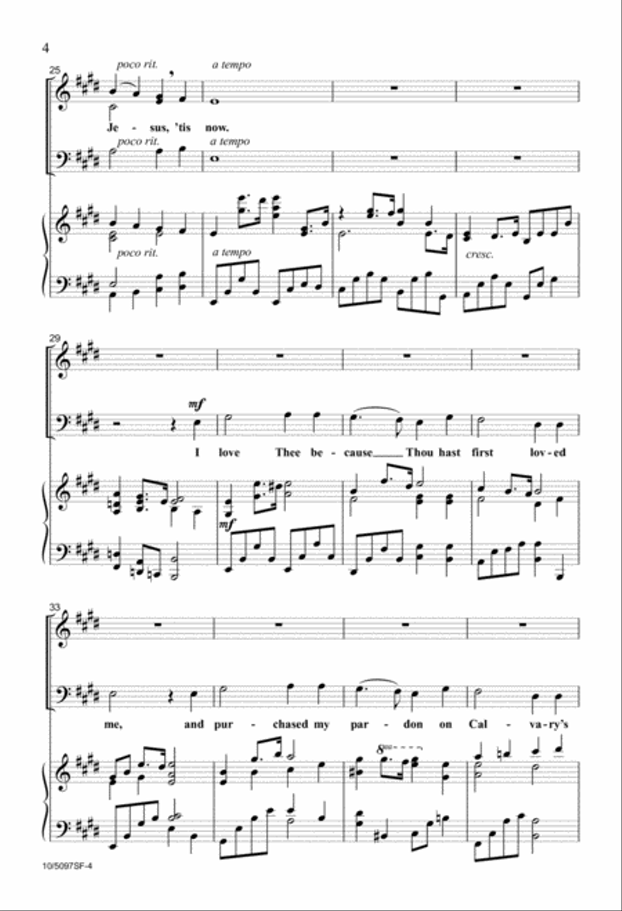 My Jesus, I Love Thee 3-Part scores gallery preview page 4