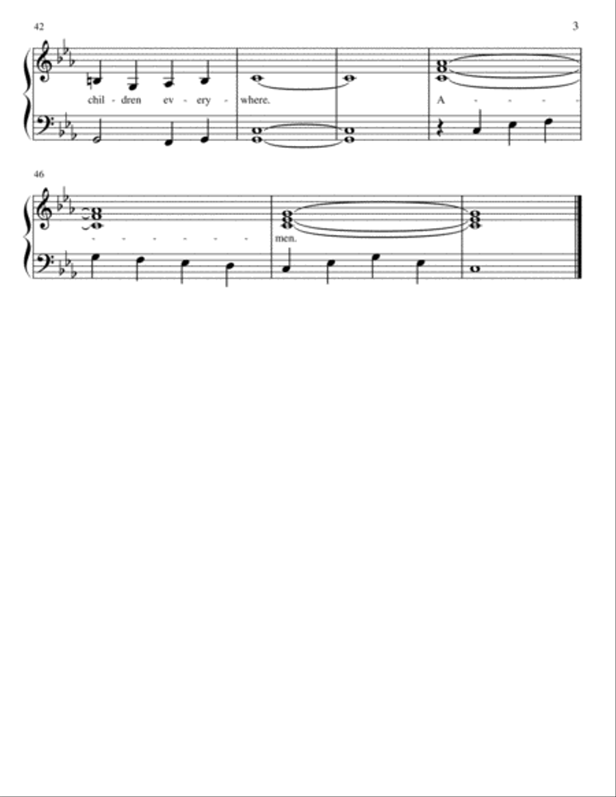 Six hymns for prayer - Sweet Hour of Prayer, I Need Thee Every Hour and four more Voice scores gallery preview page 3