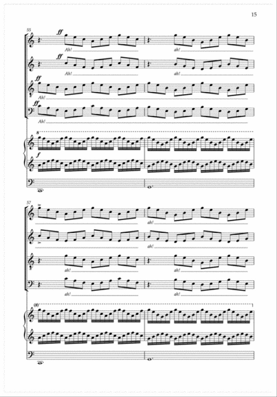 Ecce Beatam Lucem 4-Part scores gallery preview page 3