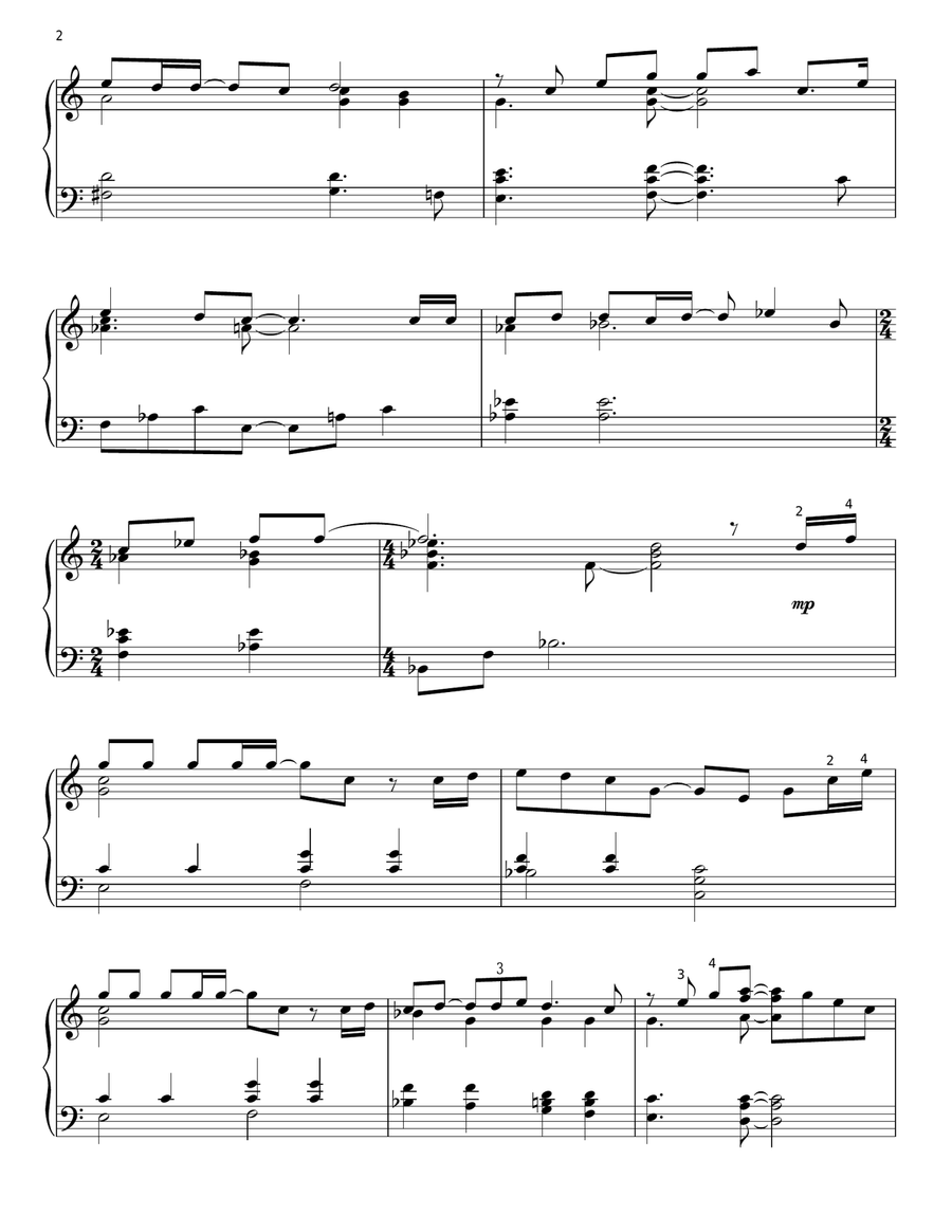 For Good (from Wicked) Piano Solo scores gallery preview page 2