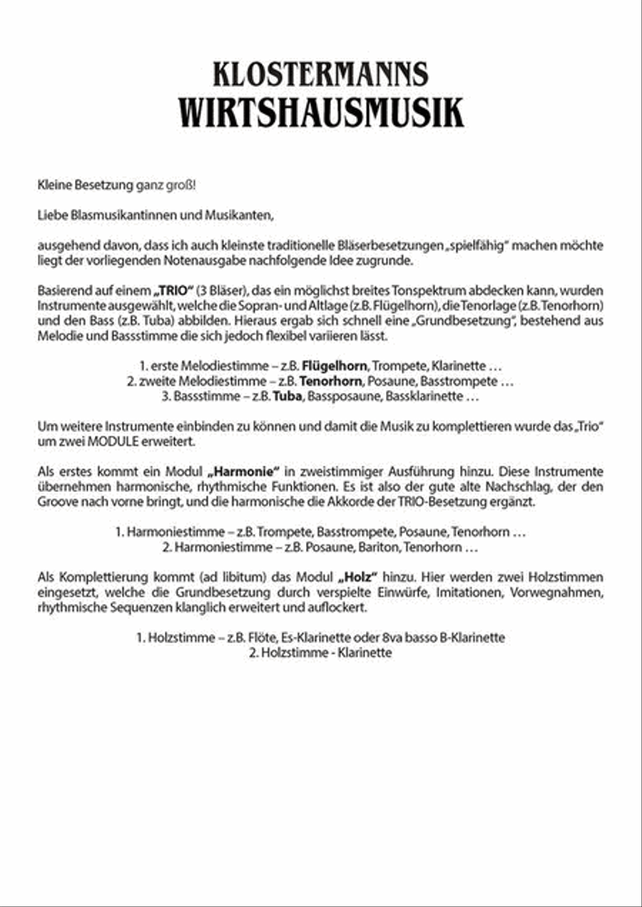 Klostermanns Wirtshausmusik Brass Band scores gallery preview page 3