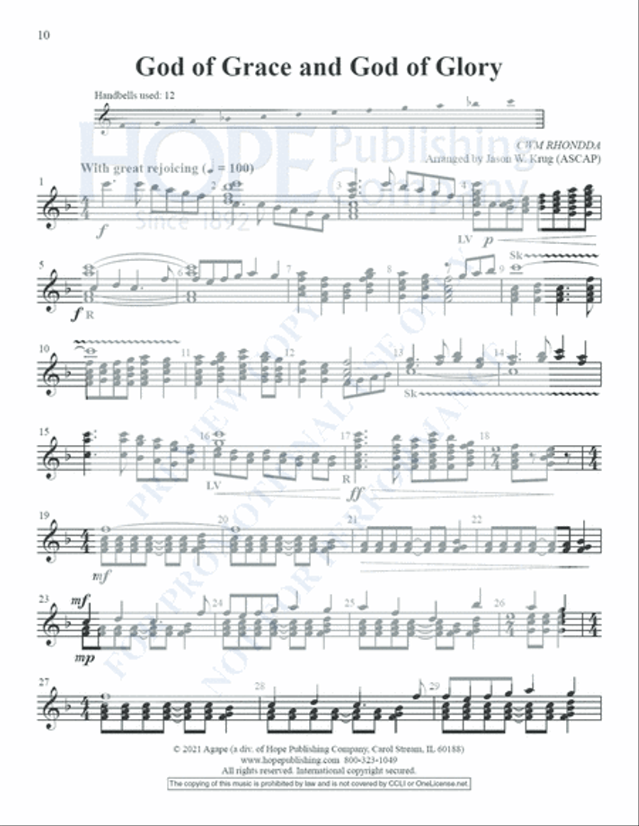 Small But Mighty Vol 1 for 12 Bells Handbell Choir scores gallery preview page 11