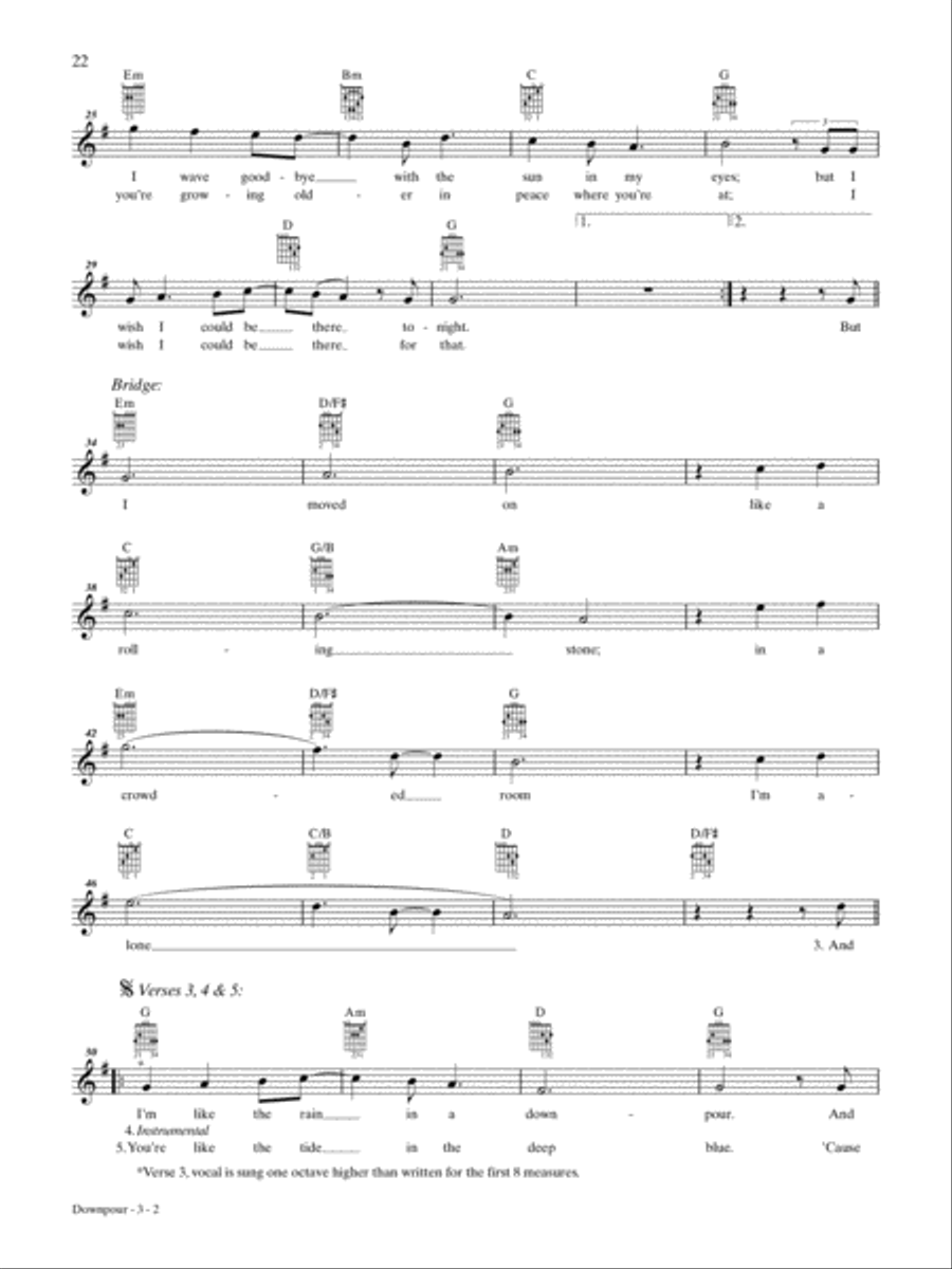 Downpour Electric Guitar scores gallery preview page 2