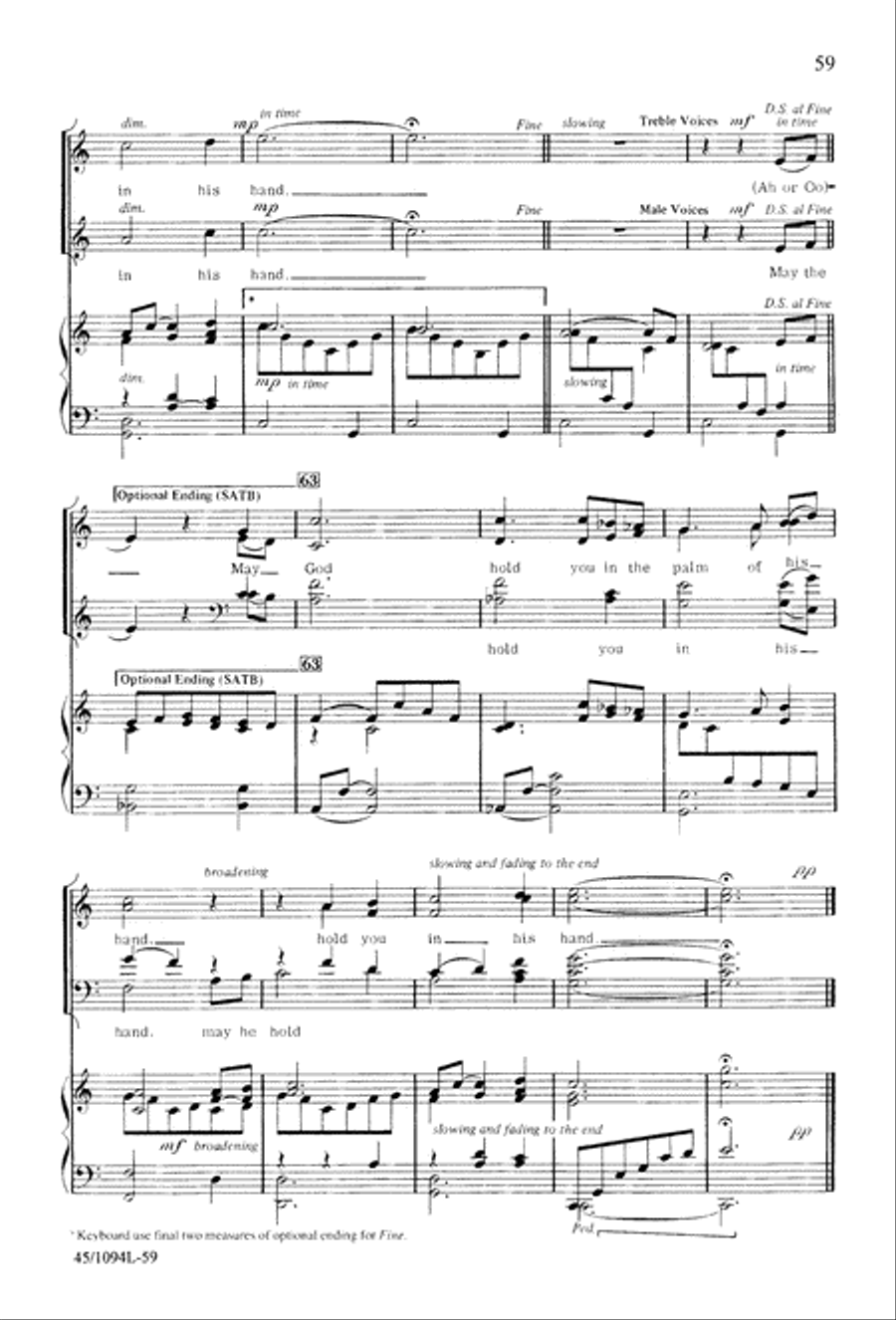 10 Anthems for about 10 Singers Unison Choir scores gallery preview page 59