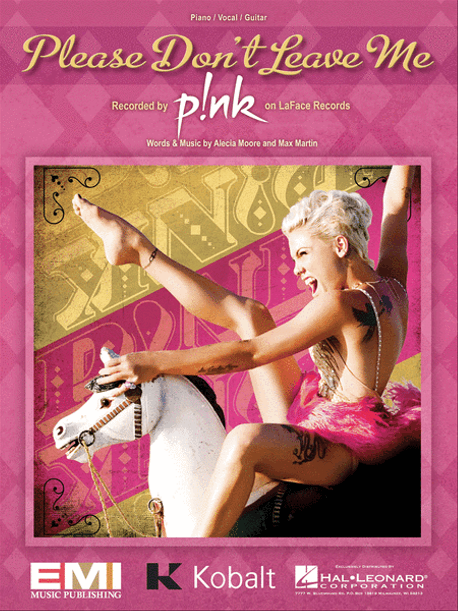 Please Don't Leave Me Piano, Vocal, Guitar scores gallery preview page 1