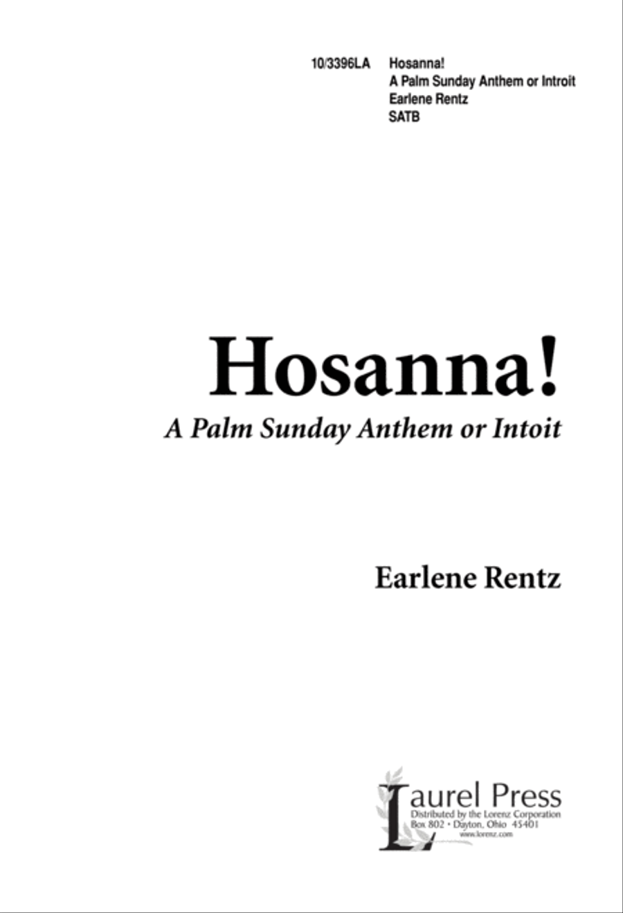 Hosanna! 4-Part scores gallery preview page 1