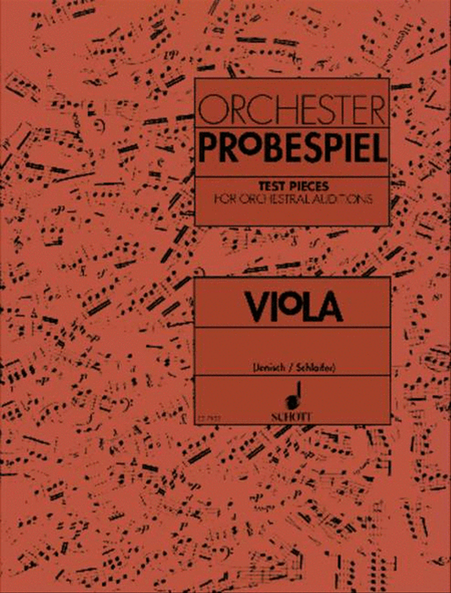 Test Pieces for Orchestral Auditions – Viola Viola scores gallery preview page 1