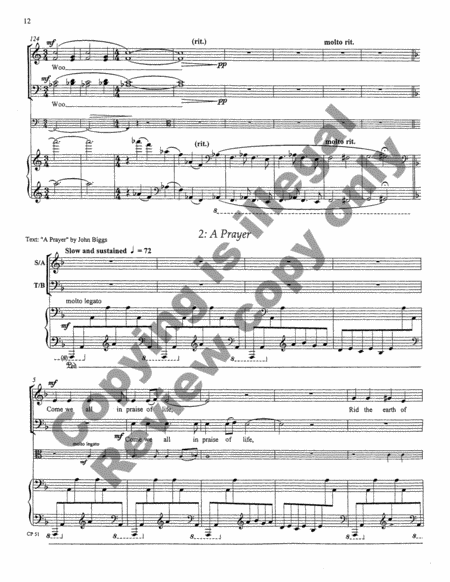 A Song, A Prayer, A Voyage (Full/Choral Score) image number null