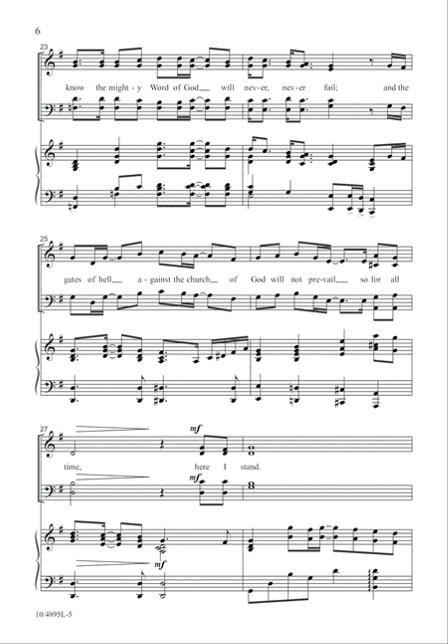 Here I Stand 4-Part scores gallery preview page 6