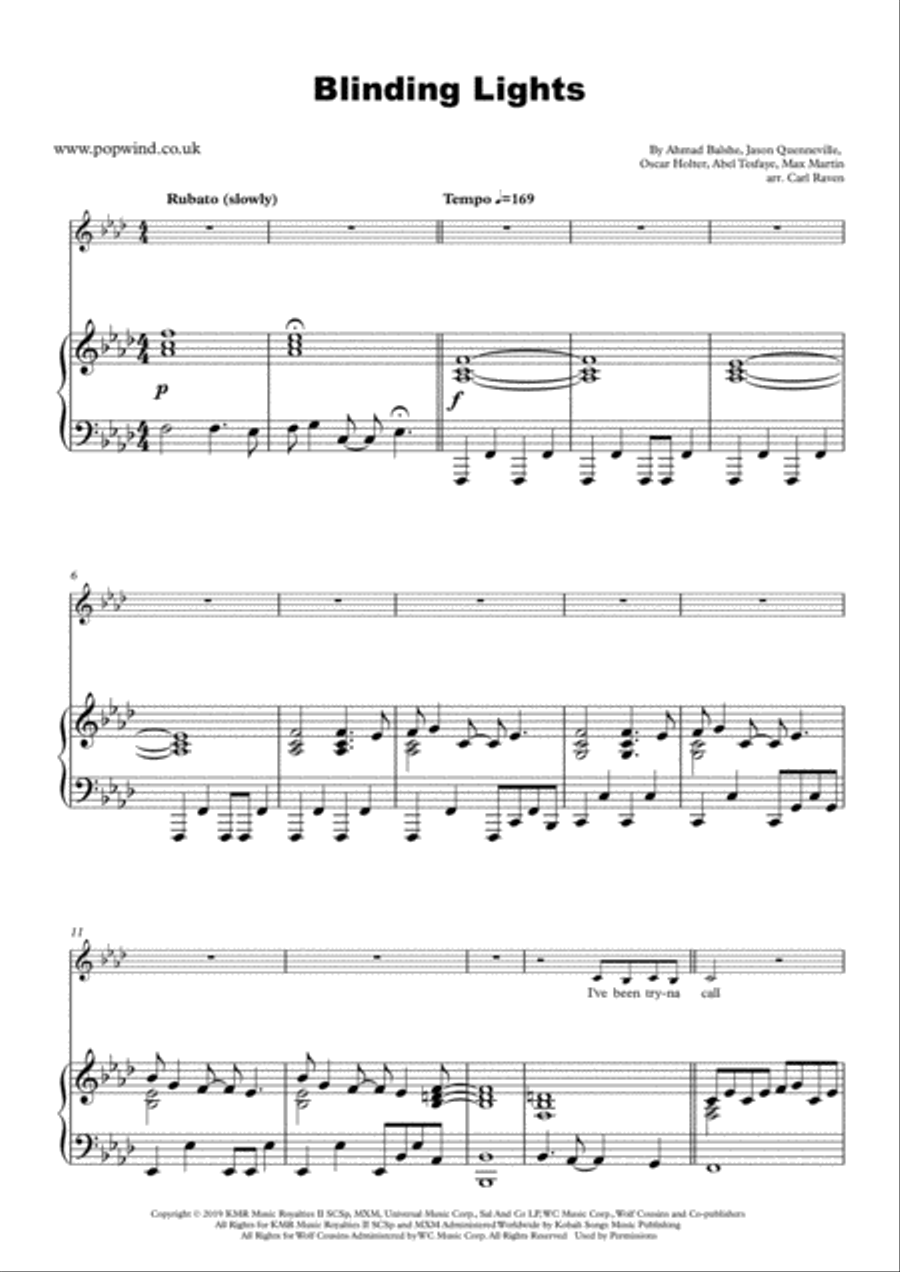 Blinding Lights Voice scores gallery preview page 2