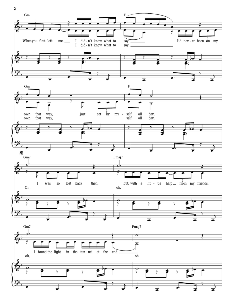 Smile (Vocal Duet) Piano, Vocal scores gallery preview page 2