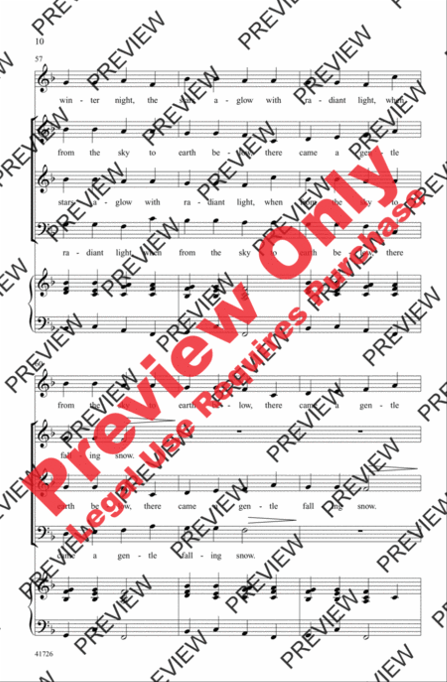 Winter Canon 3-Part scores gallery preview page 10