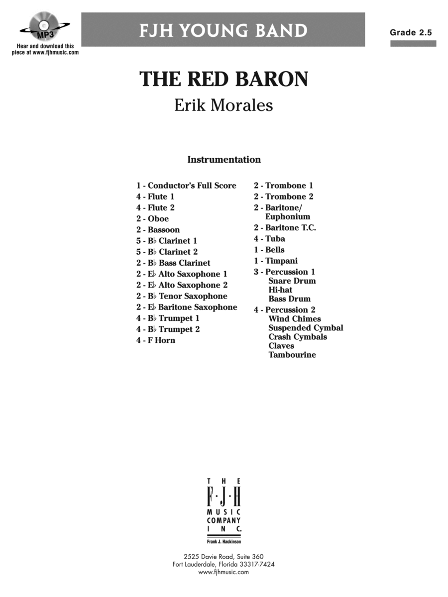 The Red Baron: Score