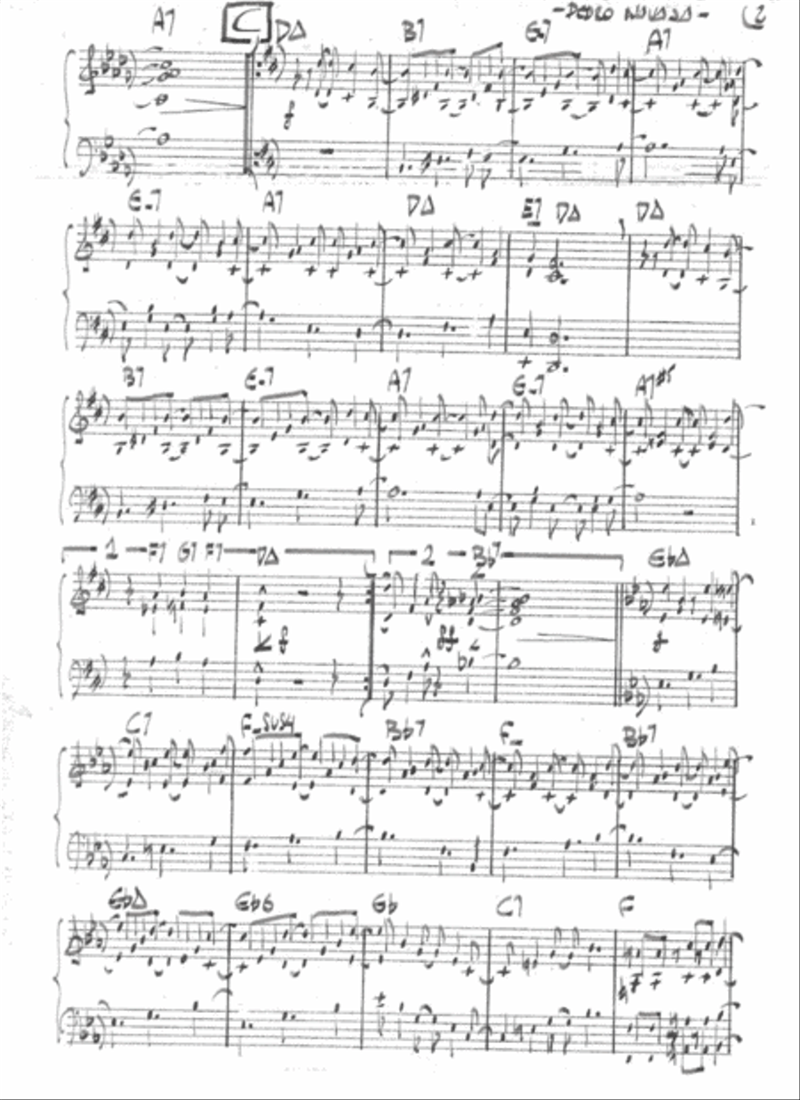 Pedro Navaja Piano Solo scores gallery preview page 3