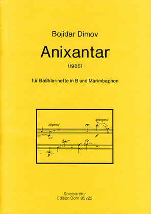 Anixantar für Bassklarinette in B und Marimbaphon (1985)
