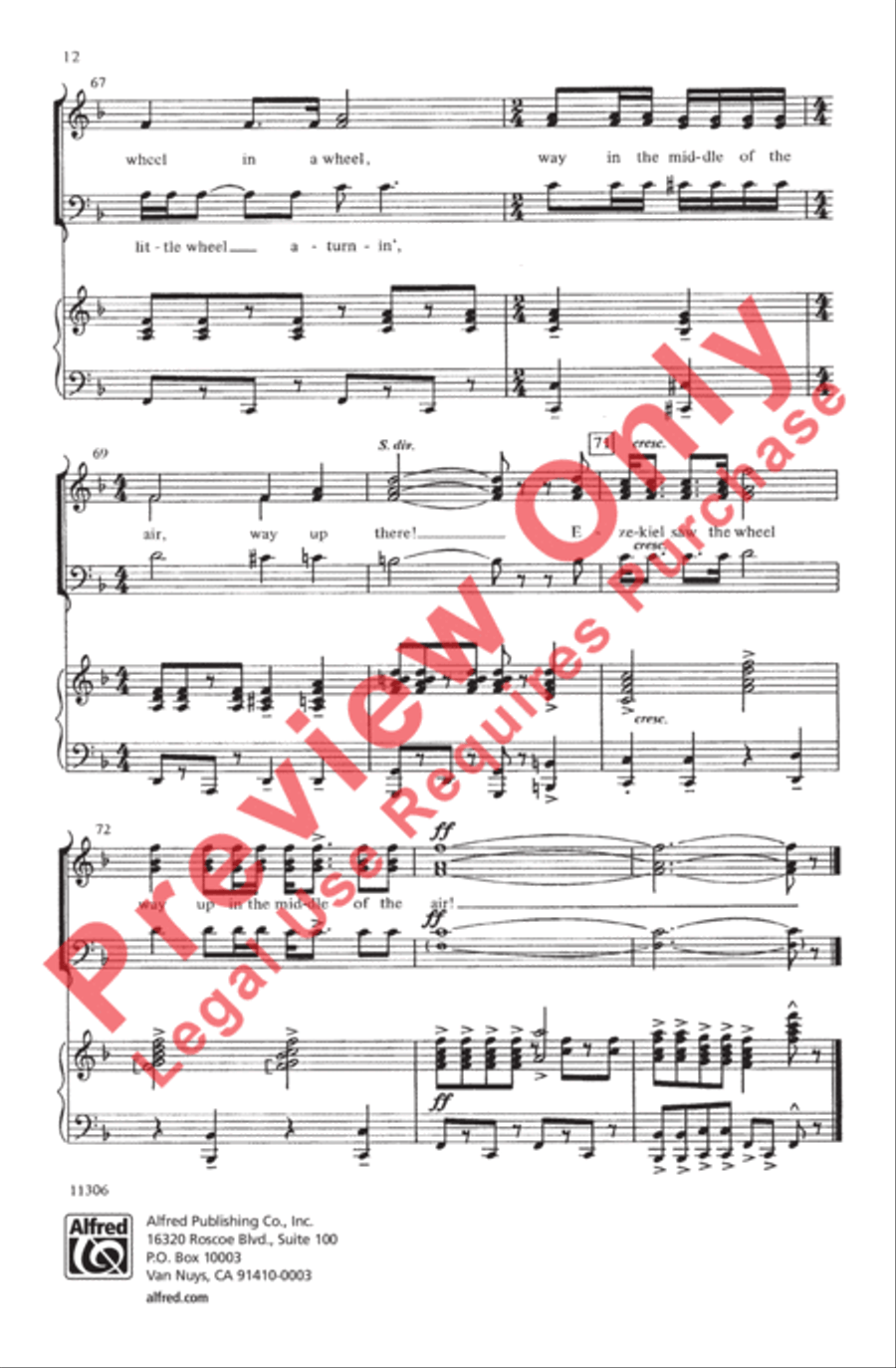 Ezekiel's Wheel Ezekiel's Wheel 3-Part scores gallery preview page 12