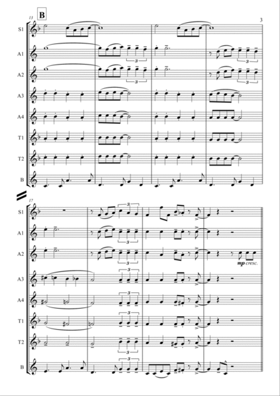 Blue Moon Woodwind Ensemble scores gallery preview page 3