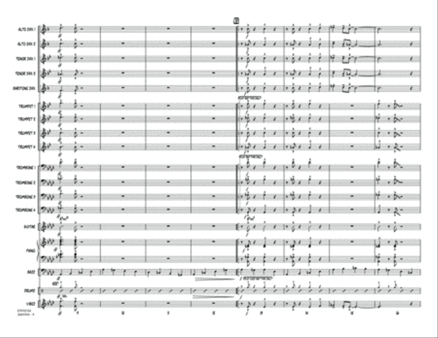 Jeannine - Conductor Score (Full Score) Jazz Ensemble scores gallery preview page 3