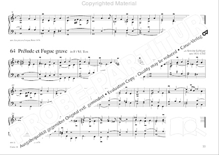 Organo pleno. Orgelstucke zum Ein- und Auszug Organ Solo scores gallery preview page 85