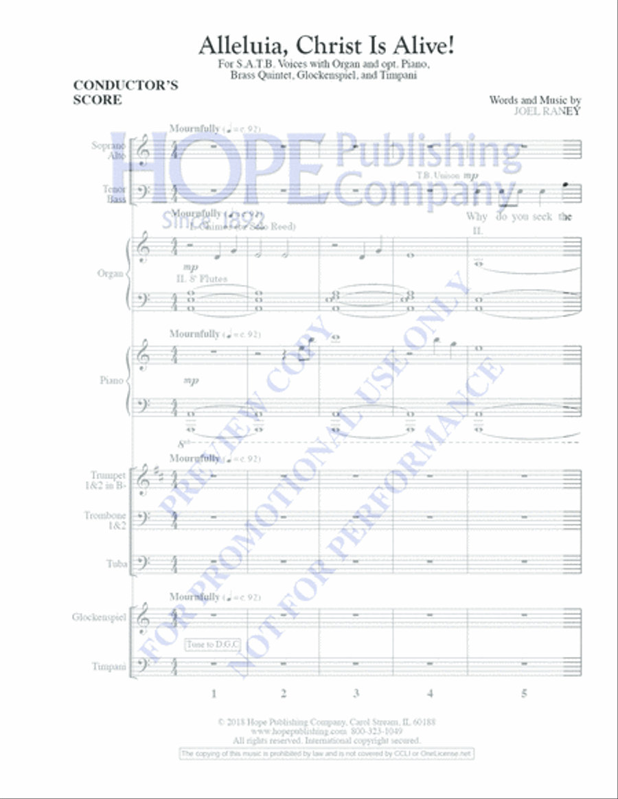 Alleluia, Christ Is Alive! Choir scores gallery preview page 3