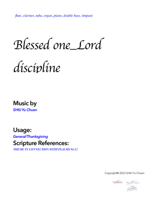 Blessed one_Lord discipline