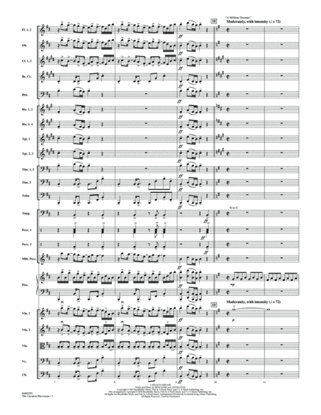 The Greatest Showman - Conductor Score (Full Score)
