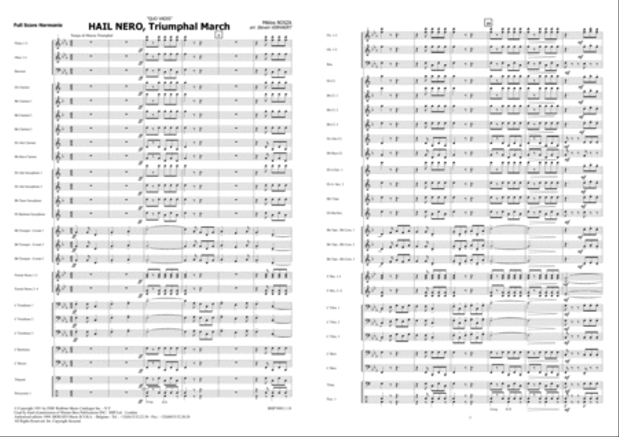 Hail Nero - Triumphal March (From Quo Vadis) Brass Band scores gallery preview page 2
