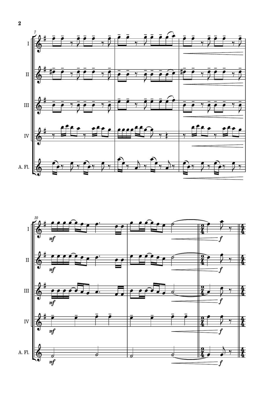 Breakfast In America Woodwind Quintet scores gallery preview page 3