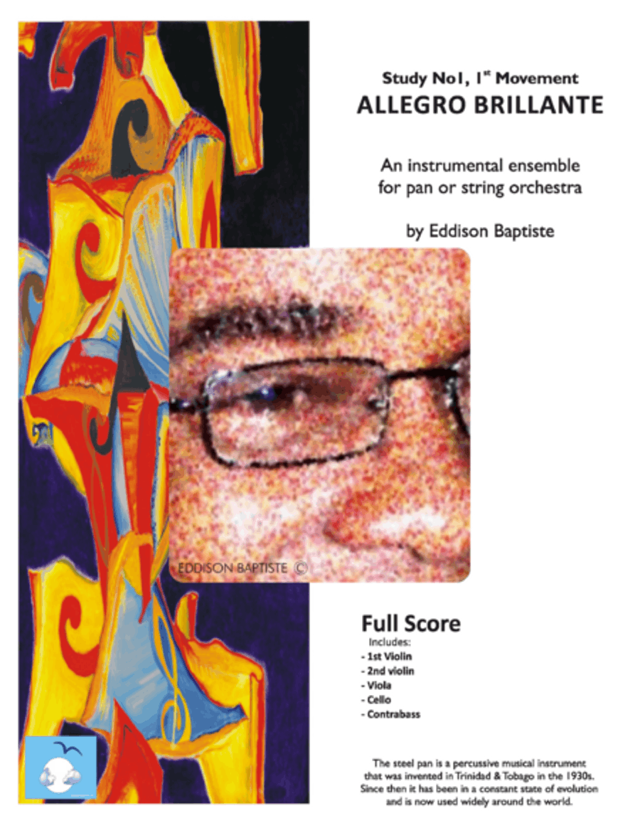Study No1, 1st Movement ALLEGRO BRILLANTE String Orchestra scores gallery preview page 1