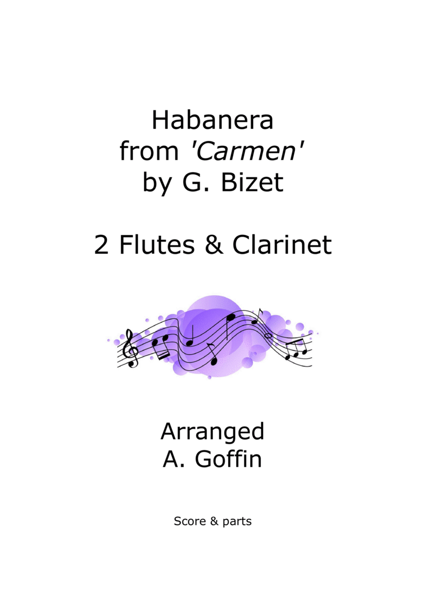 Habanera from Carmen, two flutes & clarinet