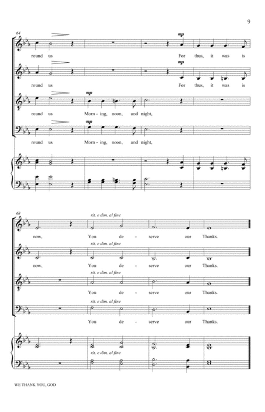 We Thank You, God 4-Part scores gallery preview page 9
