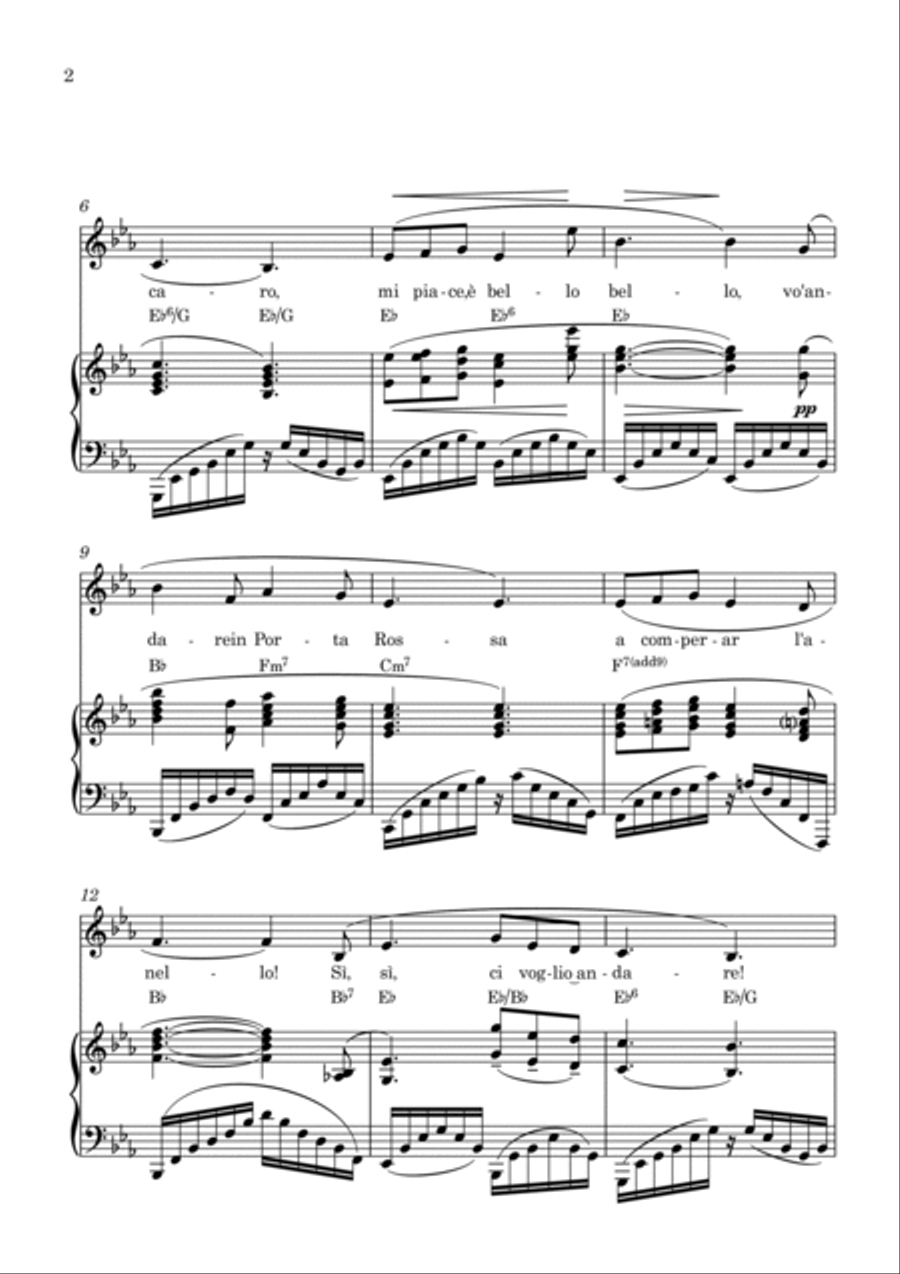 O Mio Babbino Caro Voice scores gallery preview page 2