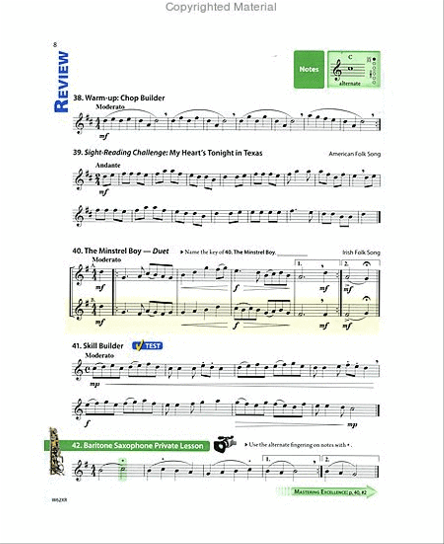 Tradition of Excellence Book 2 - Eb Baritone Saxophone Concert Band Methods scores gallery preview page 3