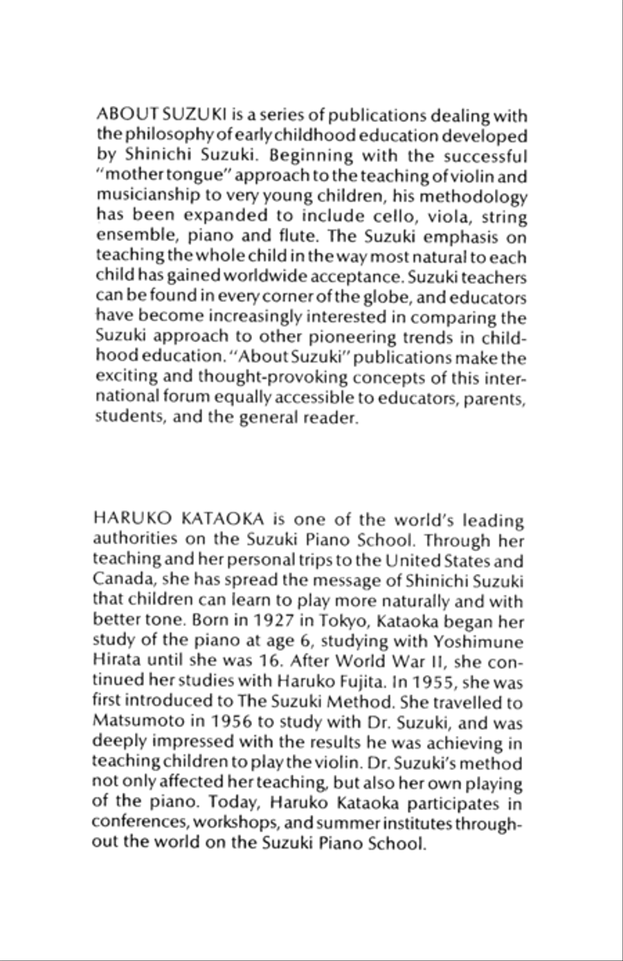 Thoughts on the Suzuki Piano School Piano Method scores gallery preview page 3